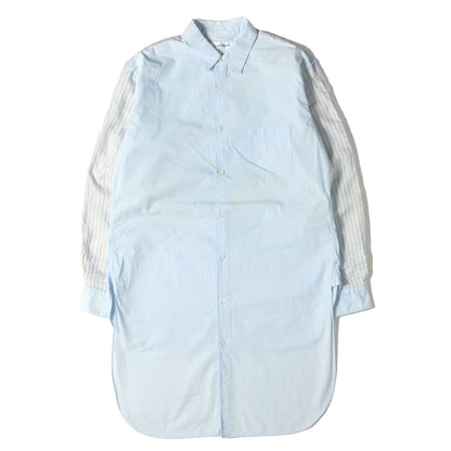 クレイジーパターン アシンメトリー ロング ドレス シャツ (S27050) / MADE IN FRANCE