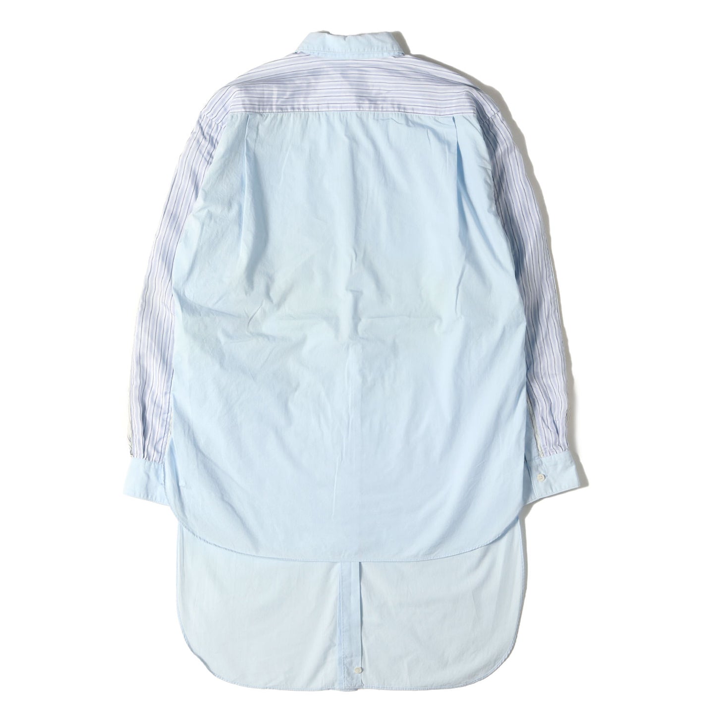 クレイジーパターン アシンメトリー ロング ドレス シャツ (S27050) / MADE IN FRANCE