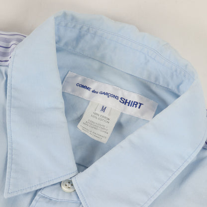 クレイジーパターン アシンメトリー ロング ドレス シャツ (S27050) / MADE IN FRANCE