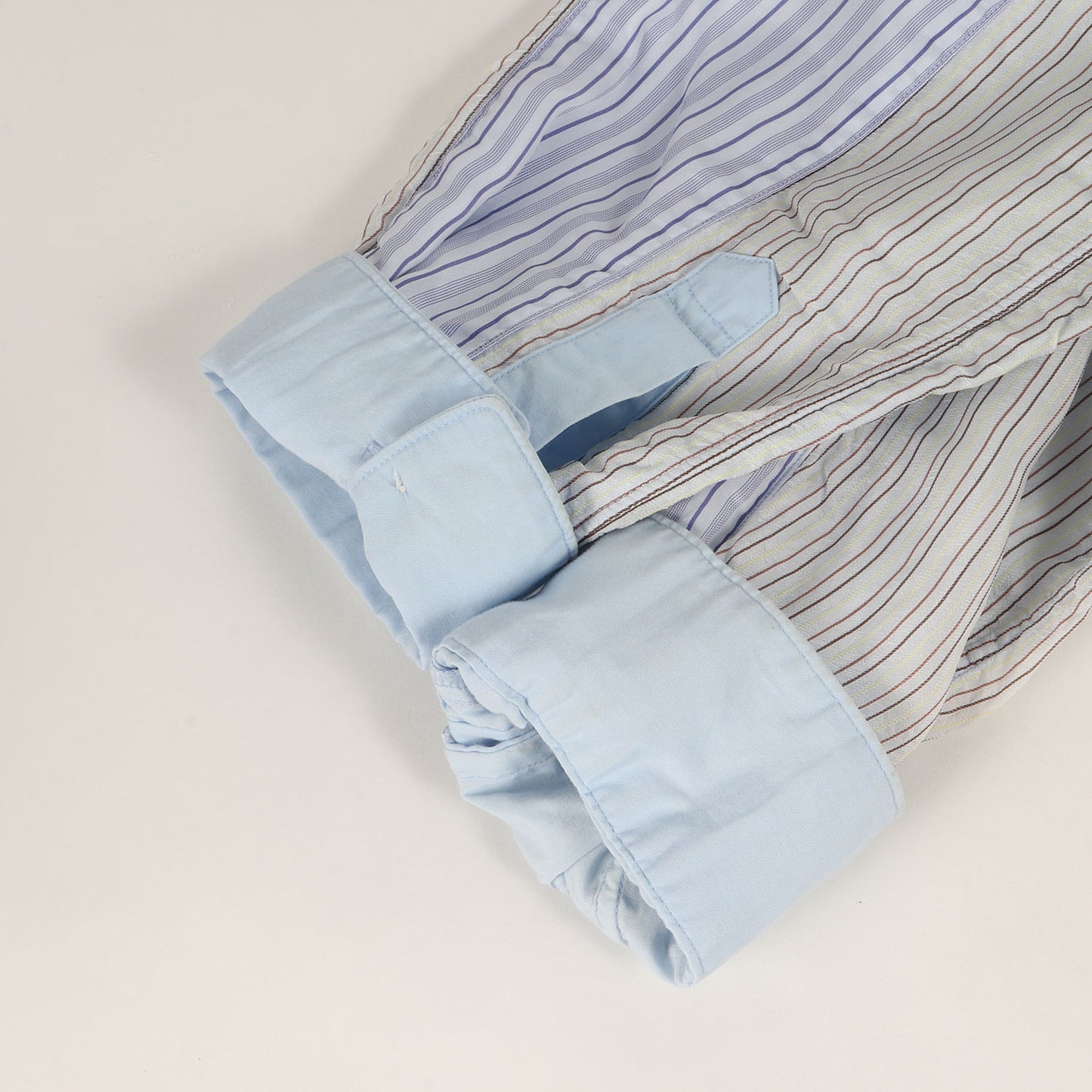 クレイジーパターン アシンメトリー ロング ドレス シャツ (S27050) / MADE IN FRANCE