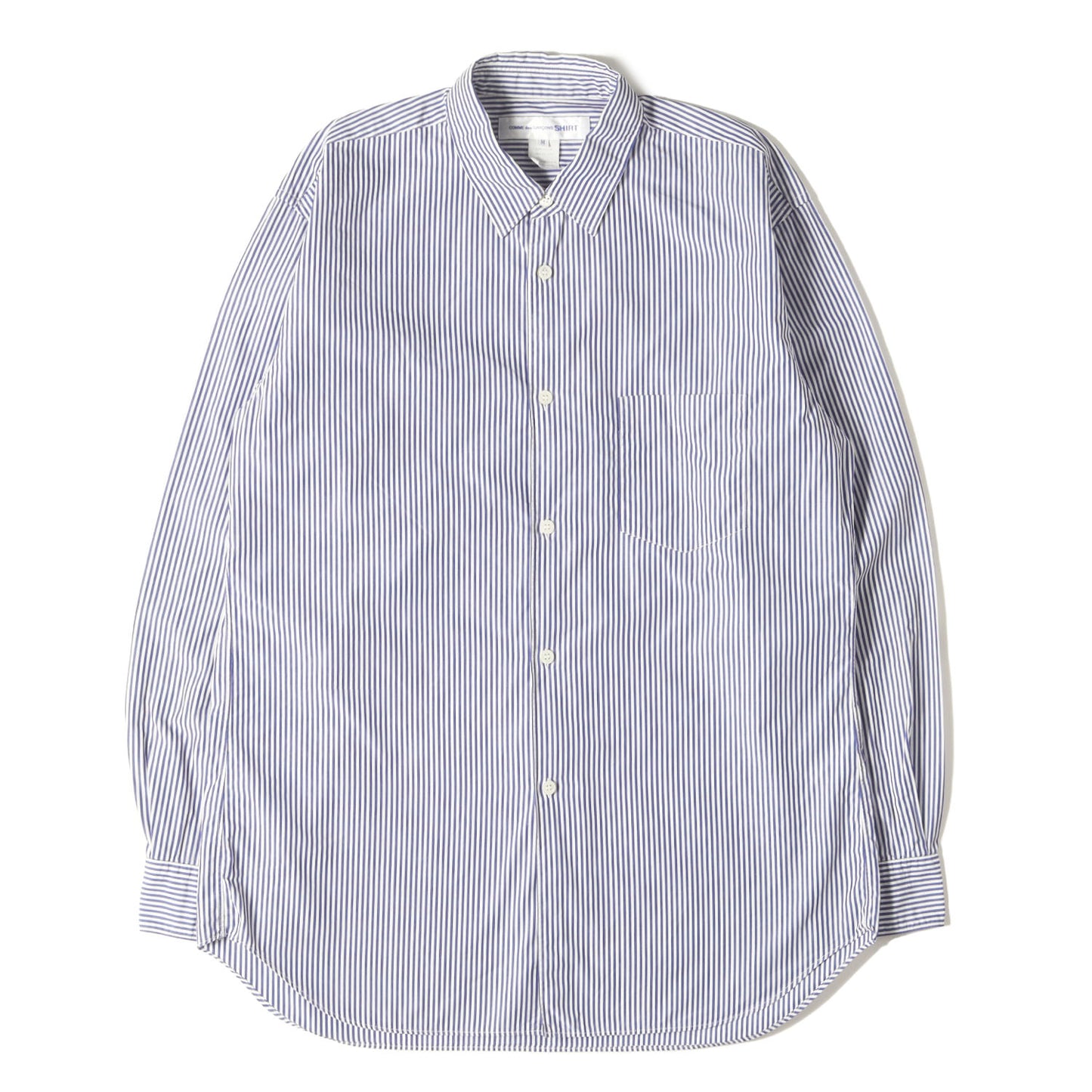 ストライプ プレーン ドレス シャツ / MADE IN FRANCE