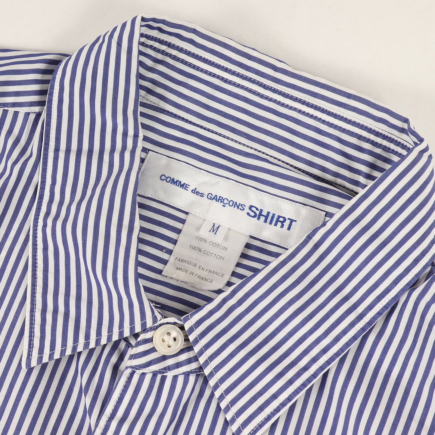 ストライプ プレーン ドレス シャツ / MADE IN FRANCE