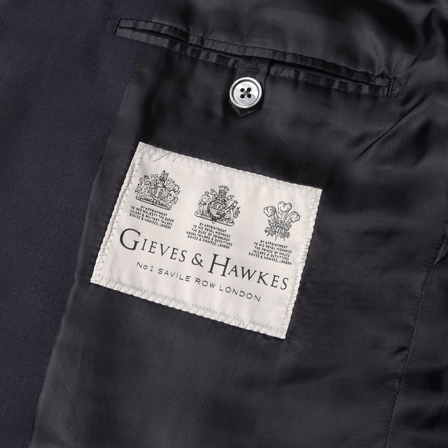 × Gieves & Hawkes バックデニム ウール 2B ブレザー (WE-J101)