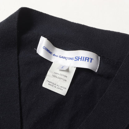 ハイゲージ コットン ニット Vネック カーディガン (S25515) / MADE IN JAPAN