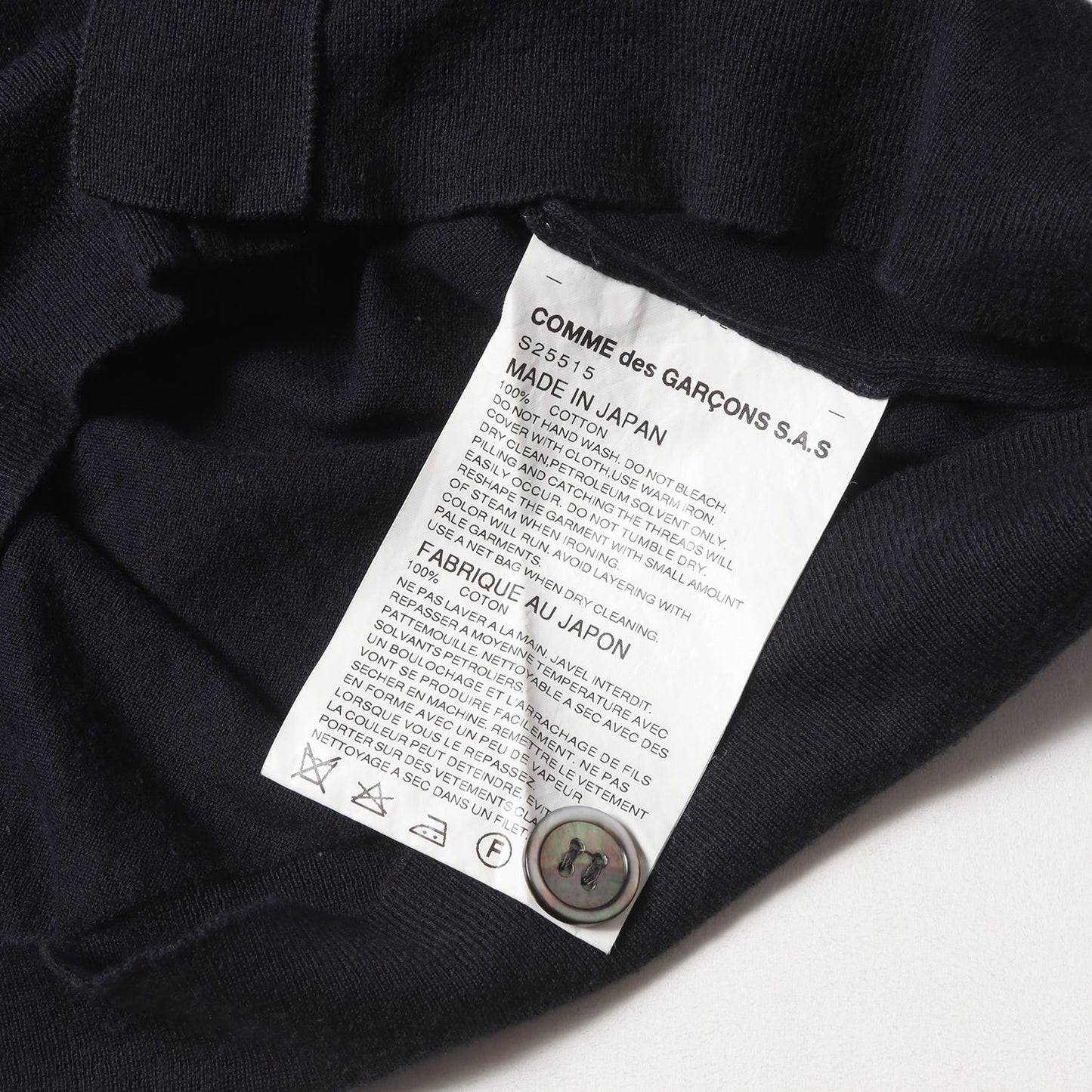 ハイゲージ コットン ニット Vネック カーディガン (S25515) / MADE IN JAPAN