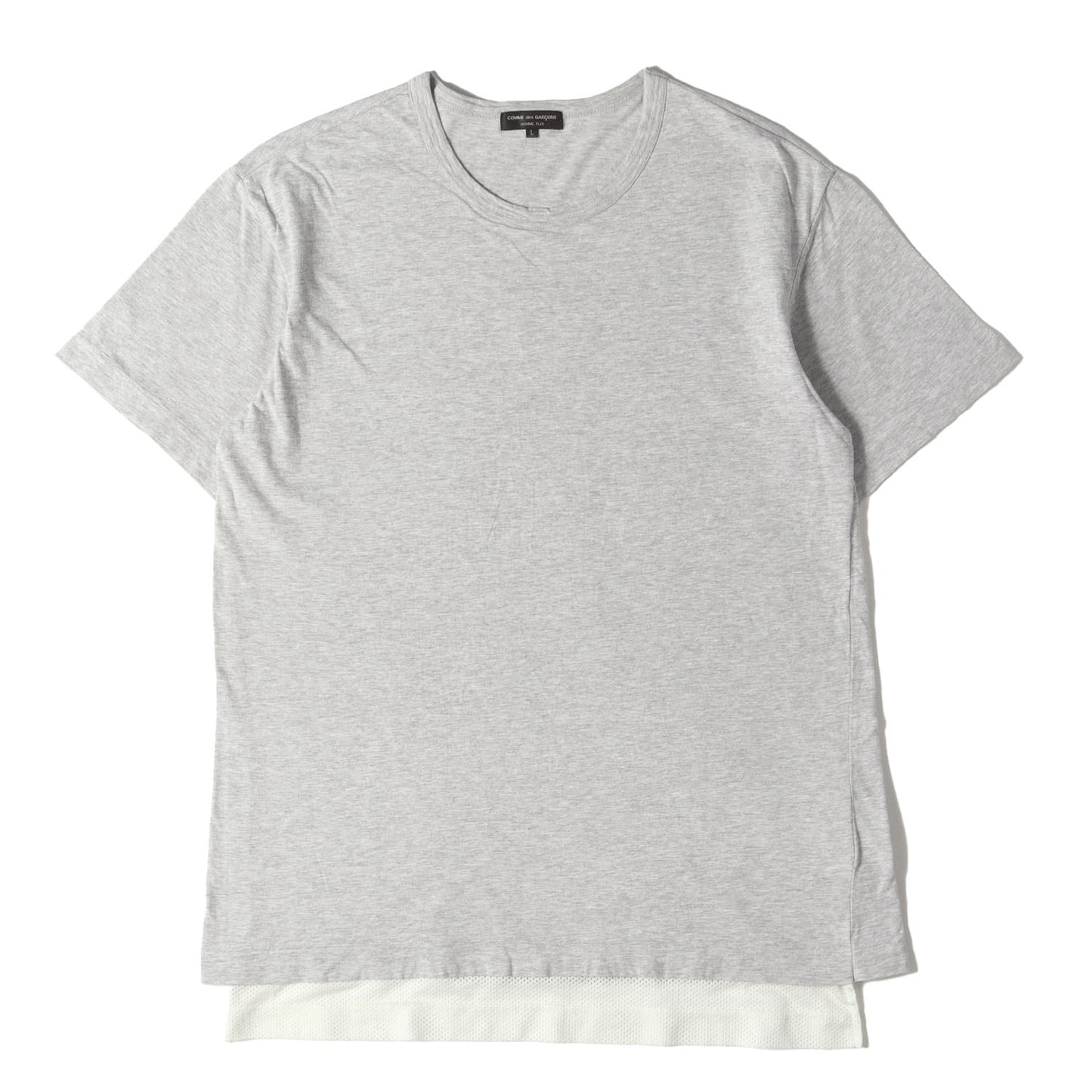 メッシュ レイヤード バインダーネック Tシャツ (PA-T037)