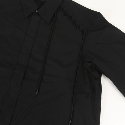 105/2 FINX シャトルウェザー L/S レースアップ シャツ (KS11-004) / SAMPLE KAZUYUKI KUMAGAI