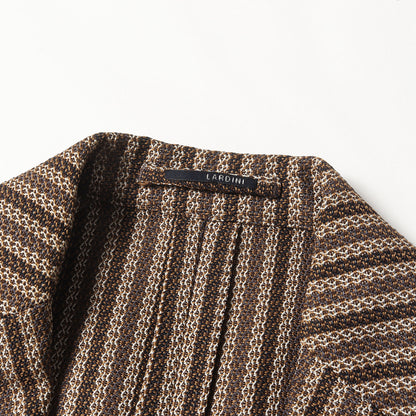 マルチストライプ 段返り3B テーラード ジャケット (JT903AQ70) / ブートニエール付き