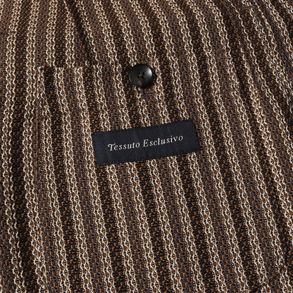 マルチストライプ 段返り3B テーラード ジャケット (JT903AQ70) / ブートニエール付き