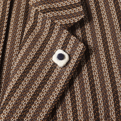 マルチストライプ 段返り3B テーラード ジャケット (JT903AQ70) / ブートニエール付き