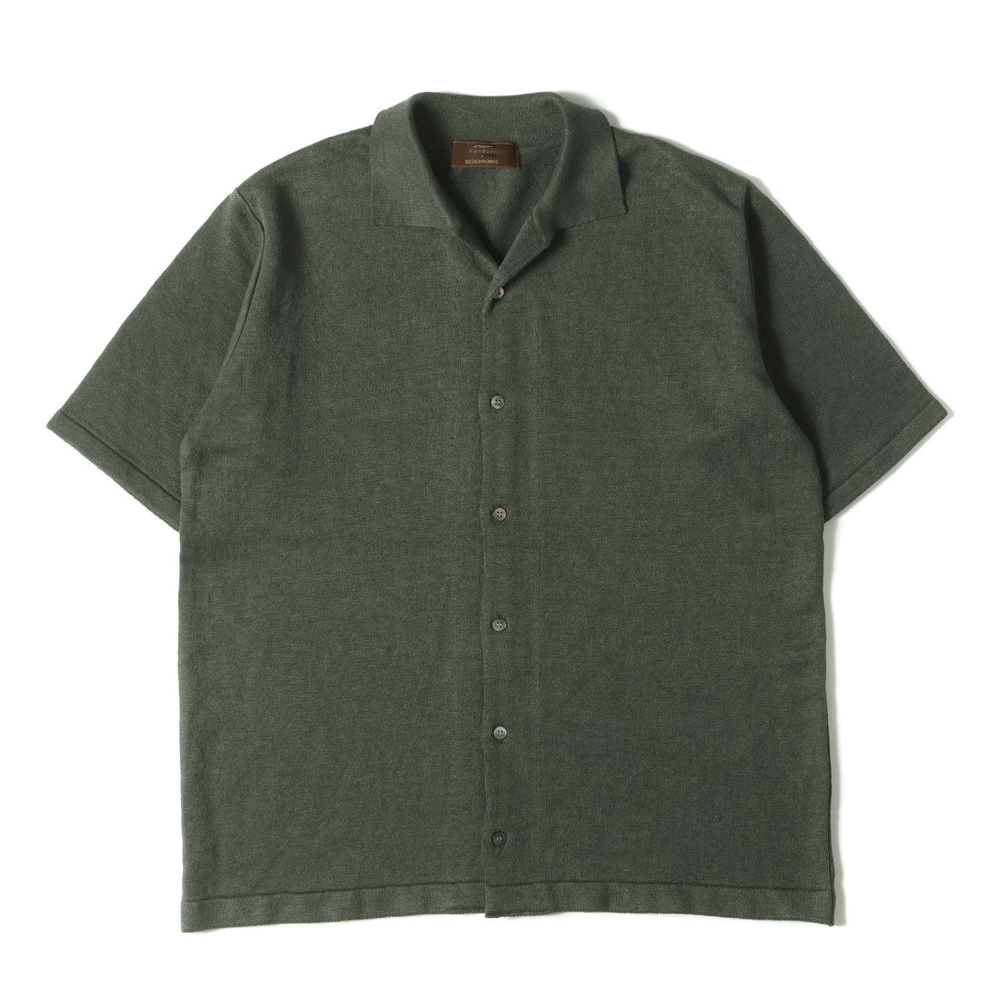 24SS × DESIGN WORKS 別注 ストレッチ リネン ニット オープンカラー シャツ (03-42-10-43100)