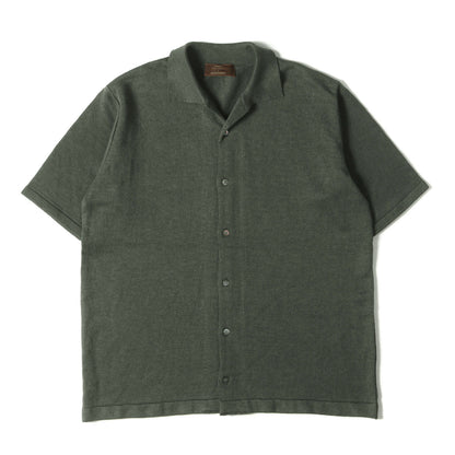 24SS × DESIGN WORKS 別注 ストレッチ リネン ニット オープンカラー シャツ (03-42-10-43100)