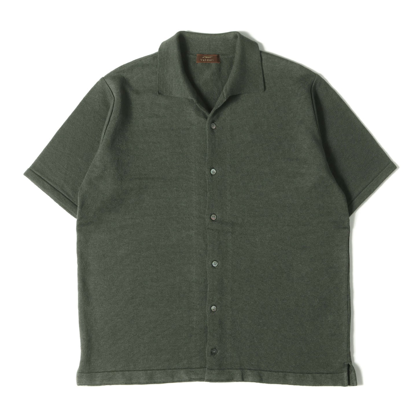 24SS × DESIGN WORKS 別注 ストレッチ リネン ニット オープンカラー シャツ (03-42-10-43100)