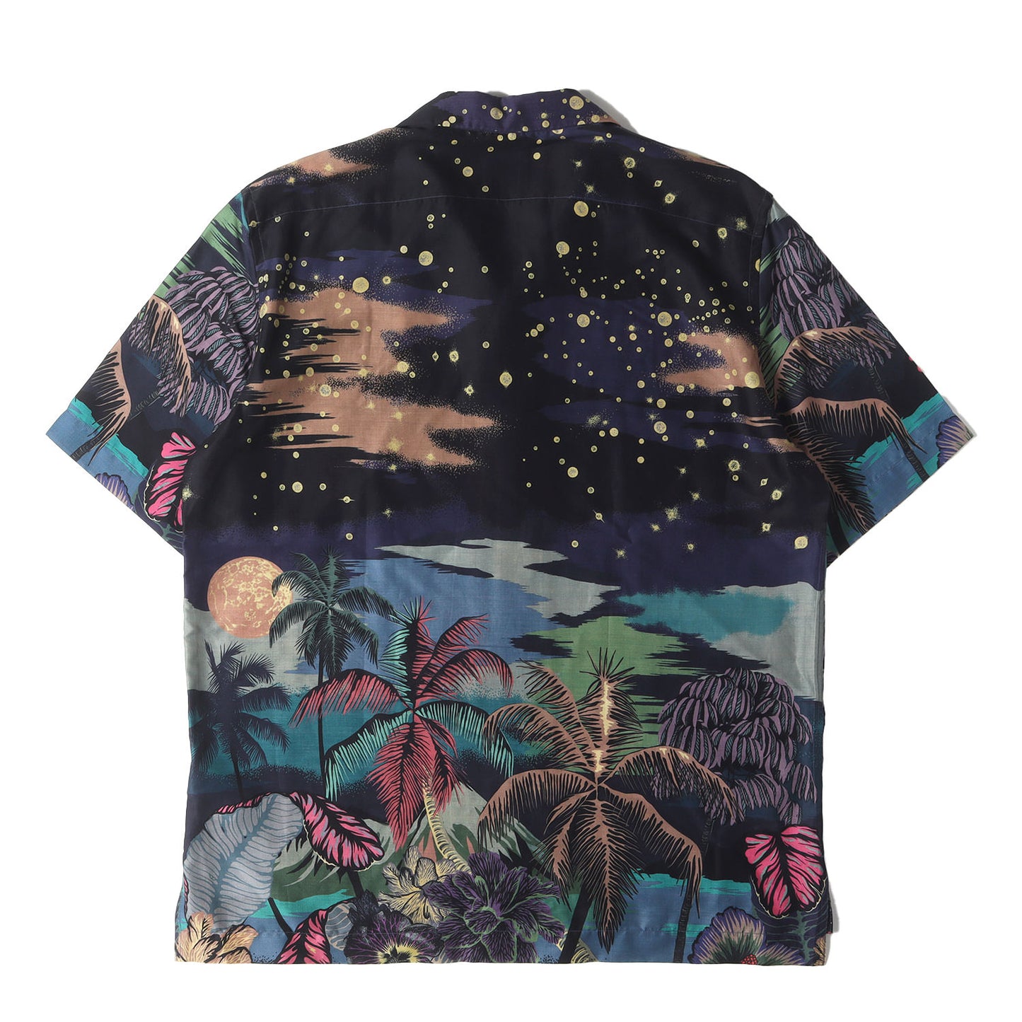 ジオメトリック 総柄 オープンカラー アロハ シャツ (LUNA HAWAIAN ALOHA SHIRT 183320 083S) / MADE IN JAPAN