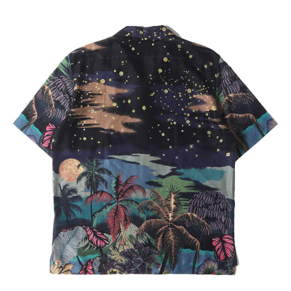 ジオメトリック 総柄 オープンカラー アロハ シャツ (LUNA HAWAIAN ALOHA SHIRT 183320 083S) / MADE IN JAPAN
