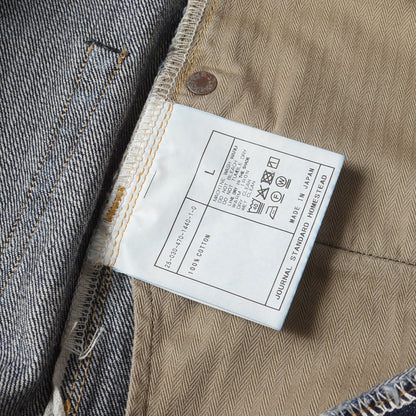 25SS ペイント ヴィンテージ加工 エイジング ワイド デニム パンツ (AGING DENIM WIDE 5P PAINT 25-030-470-1440-1-0) / MADE IN JAPAN J.S.Homestead