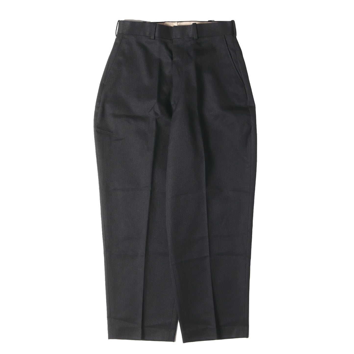 ポリコットン ツイル ワイド スラックス パンツ (191-PT05-035 pieces)