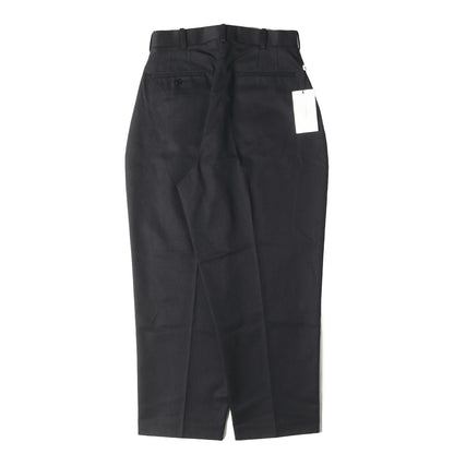 ポリコットン ツイル ワイド スラックス パンツ (191-PT05-035 pieces)