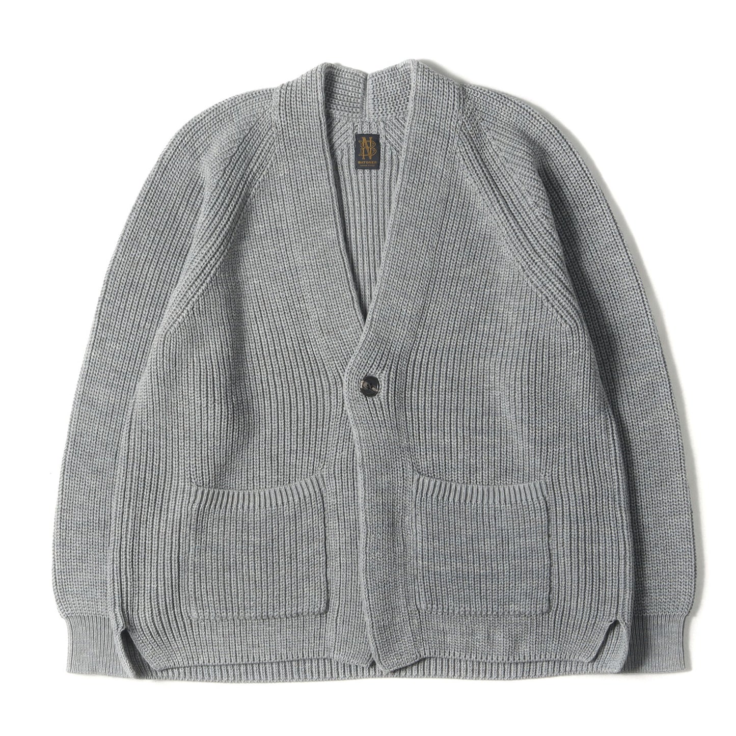 24SS 1B コットン ニット Vネック カーディガン (SIGNATURE 1BUTTON CARDIGAN BN-24SM-004)
