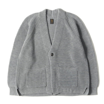 24SS 1B コットン ニット Vネック カーディガン (SIGNATURE 1BUTTON CARDIGAN BN-24SM-004)