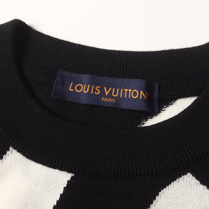 23SS LV アブストラクト ハウンドトゥース クルーネック ニット (1AAU2Y RM12M T26 HON34W)