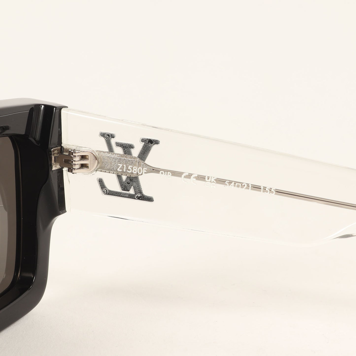 24SS ミラーレンズ スクエア フレーム サングラス (LV CLASH SQUARE SUNGLASSES Z1580E/W)