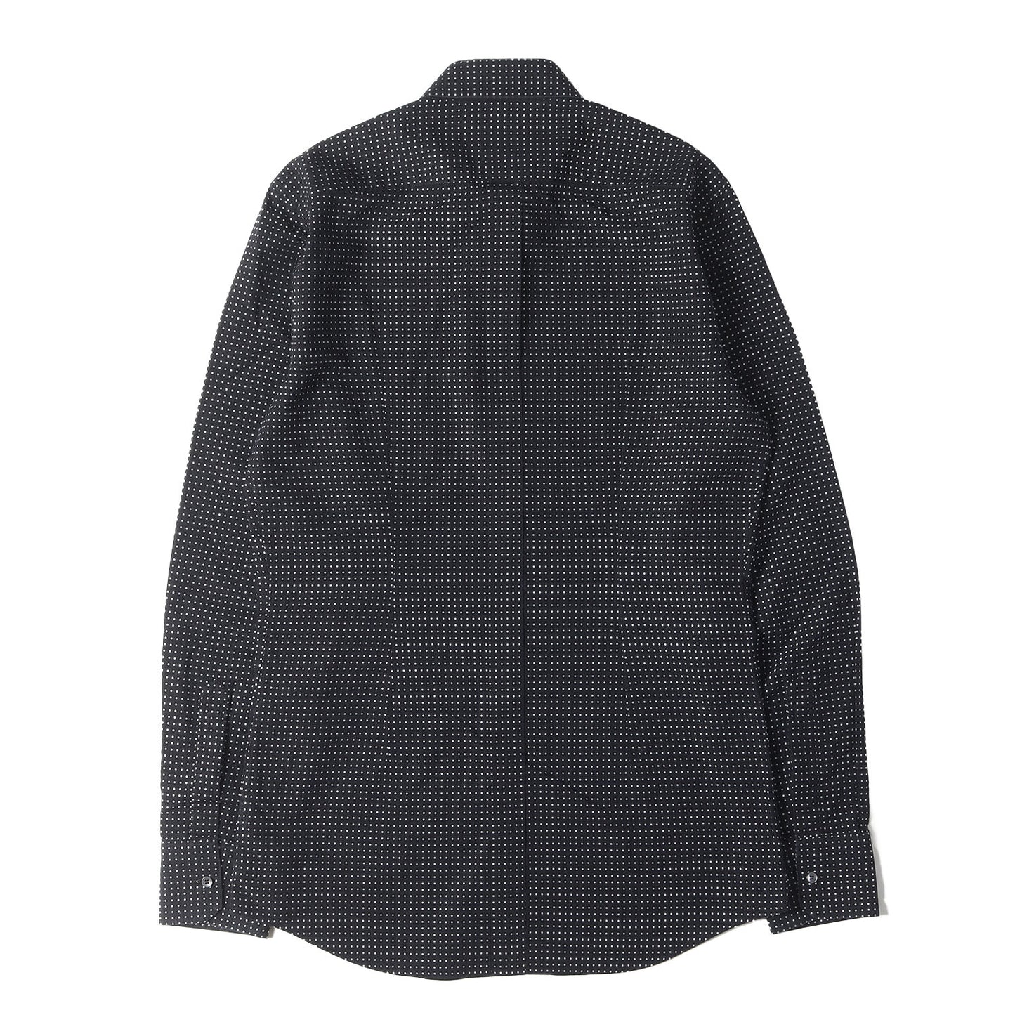 ポルカドット ジャガード フォーマル ドレス シャツ / コンバーチブルカフス GOLD