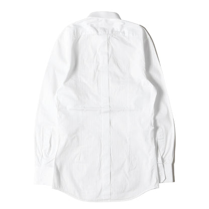 ストライプ ジャガード フォーマル ドレス シャツ / コンバーチブルカフス GOLD