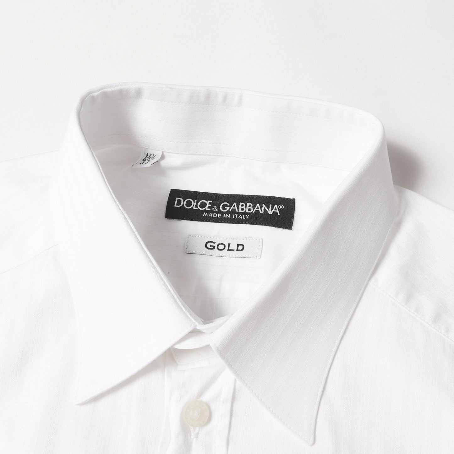 ストライプ ジャガード フォーマル ドレス シャツ / コンバーチブルカフス GOLD