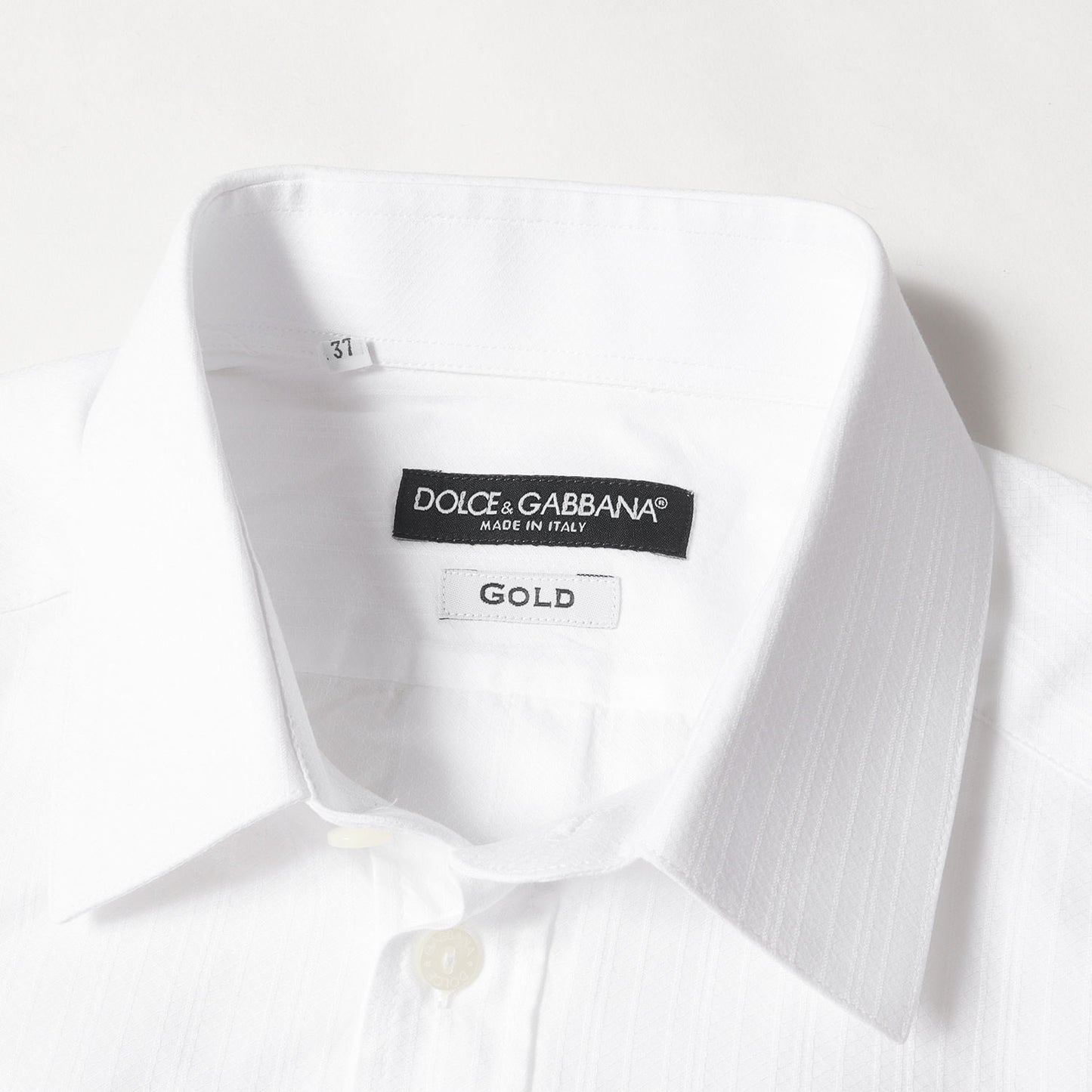 ストライプ ジャガード フォーマル ドレス シャツ / GOLD