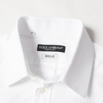 ストライプ ジャガード フォーマル ドレス シャツ / GOLD