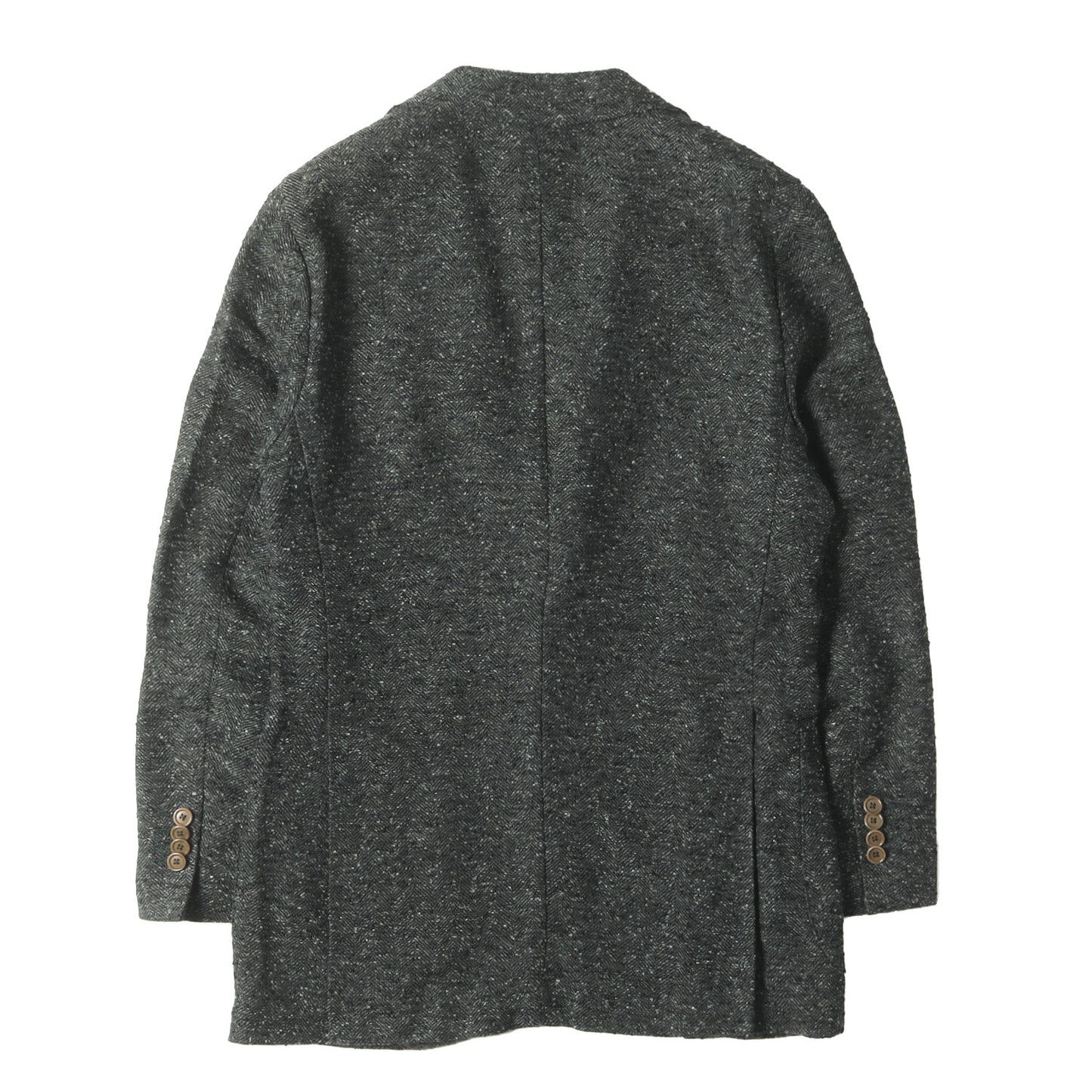 ネップ混 リネン ツイード 2B テーラード ジャケット (TS18113R)