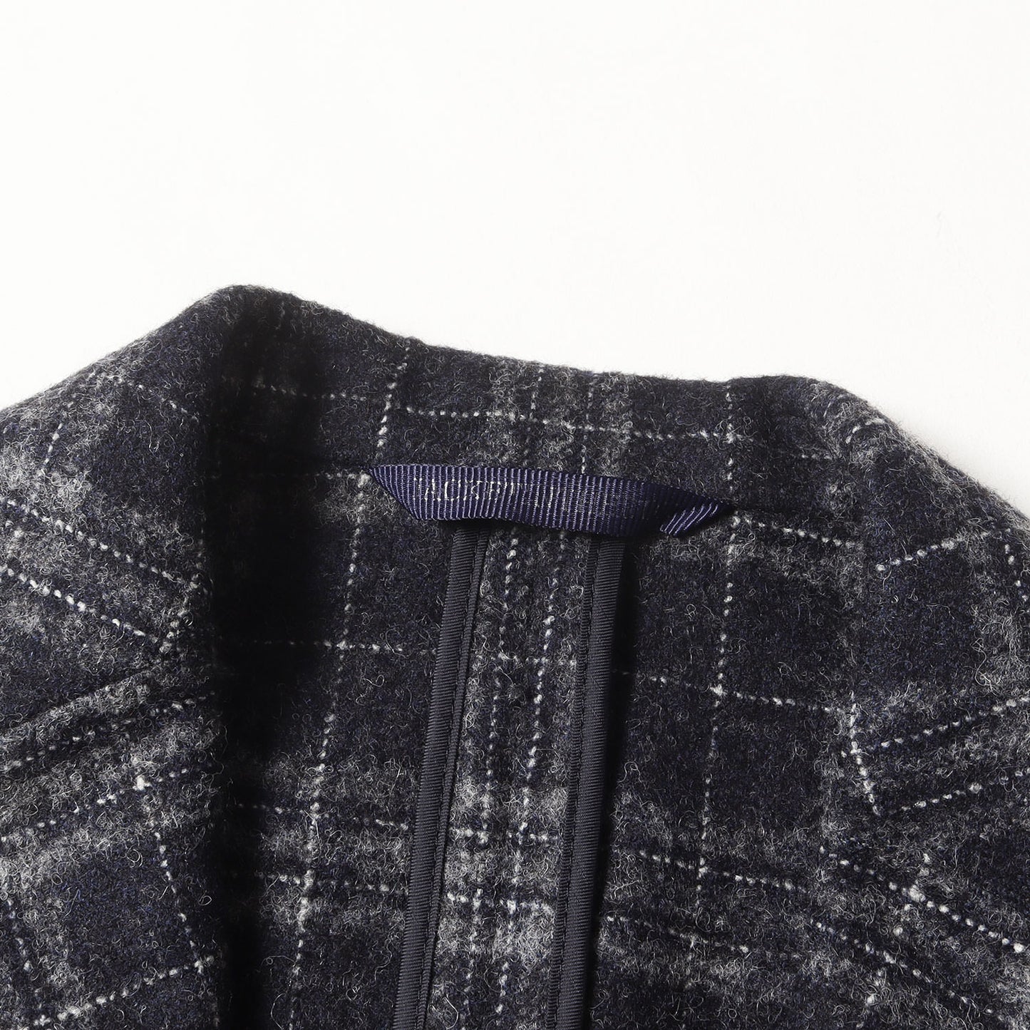 チェック アルパカ ツイード 段返り3B アンコン テーラード (G10647) / ISETAN MEN'S