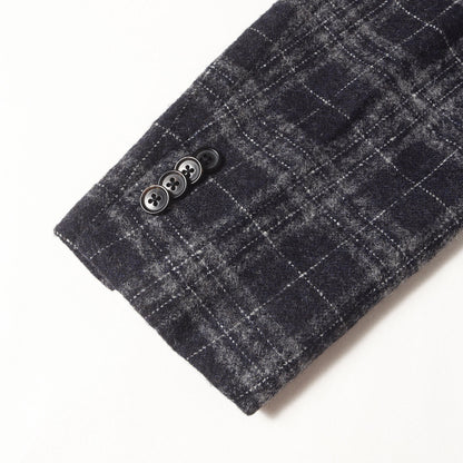 チェック アルパカ ツイード 段返り3B アンコン テーラード (G10647) / ISETAN MEN'S
