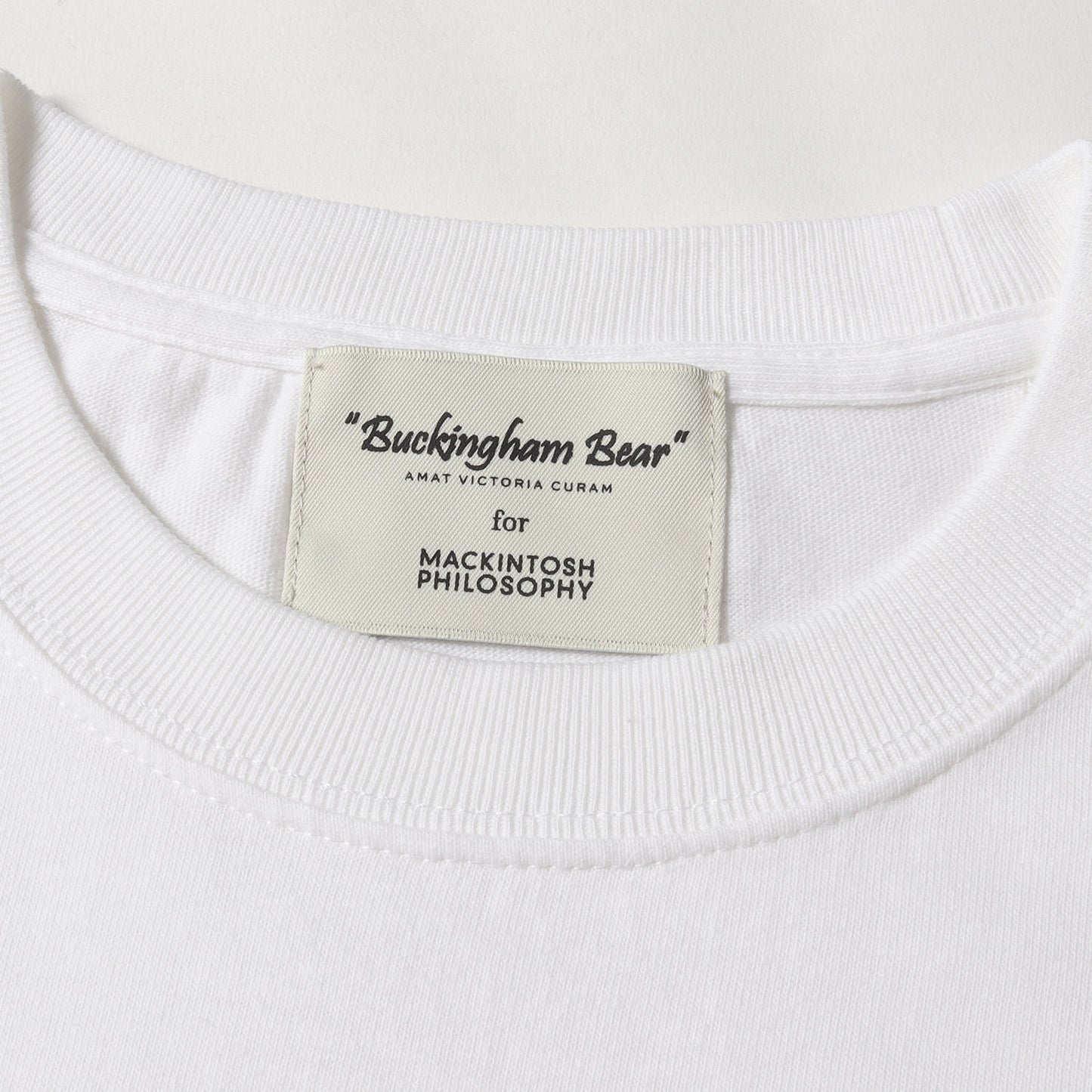 Buckring ham Bear チェック ポケット Tシャツ