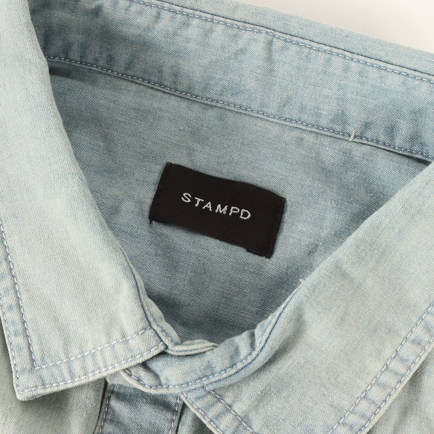 ヴィンテージ ダメージ加工 ダンガリー シャツ