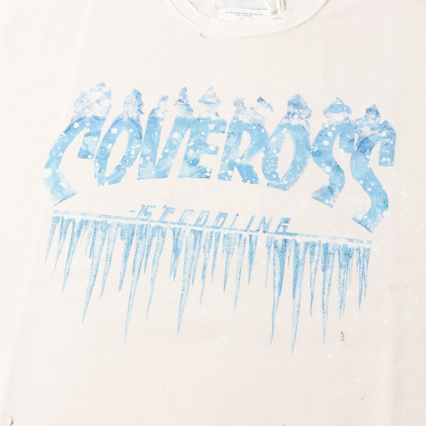 25SS ヴィンテージ加工 ロゴ ウルトラフリーザー Tシャツ(ULTRA FREEZER REGULAR FIT T-SHIRT 25SS37CS377)