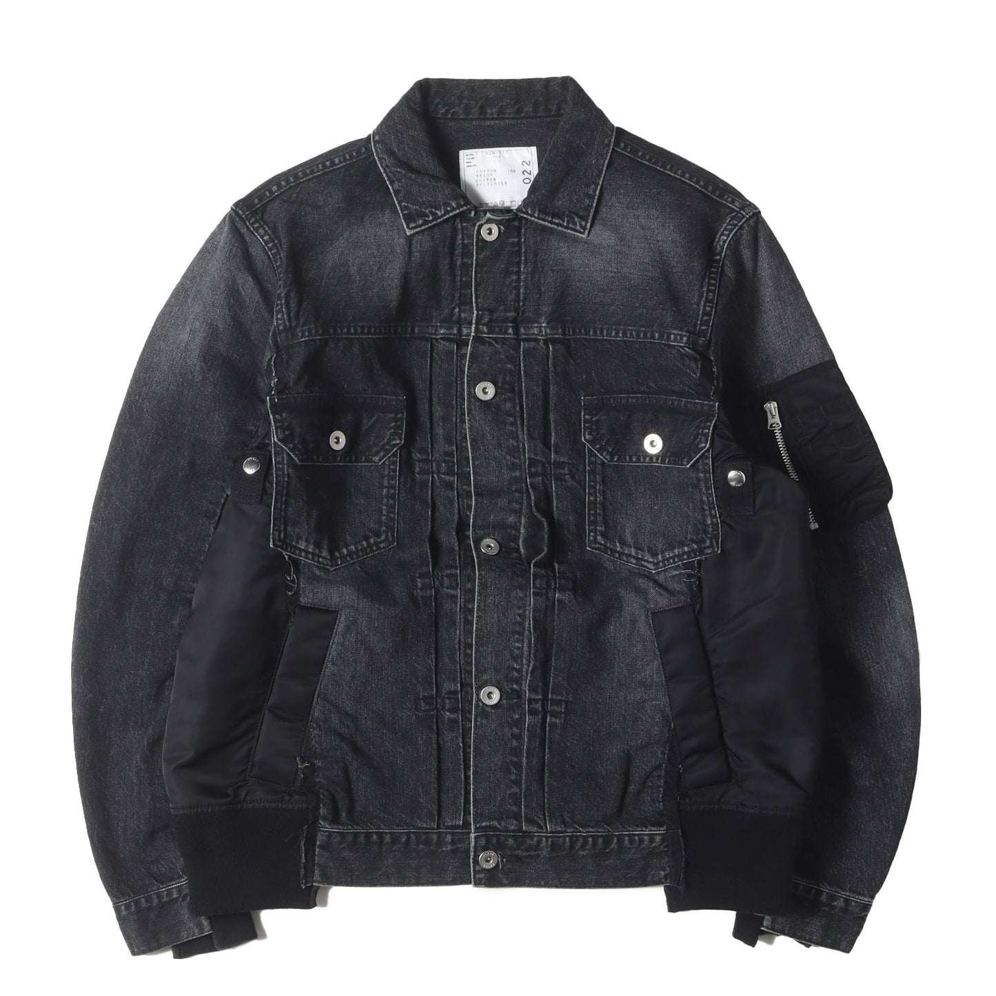 ドッキング ハイブリット デニム トラッカー ジャケット (Denim x MA-1 Jacket SCM-022)