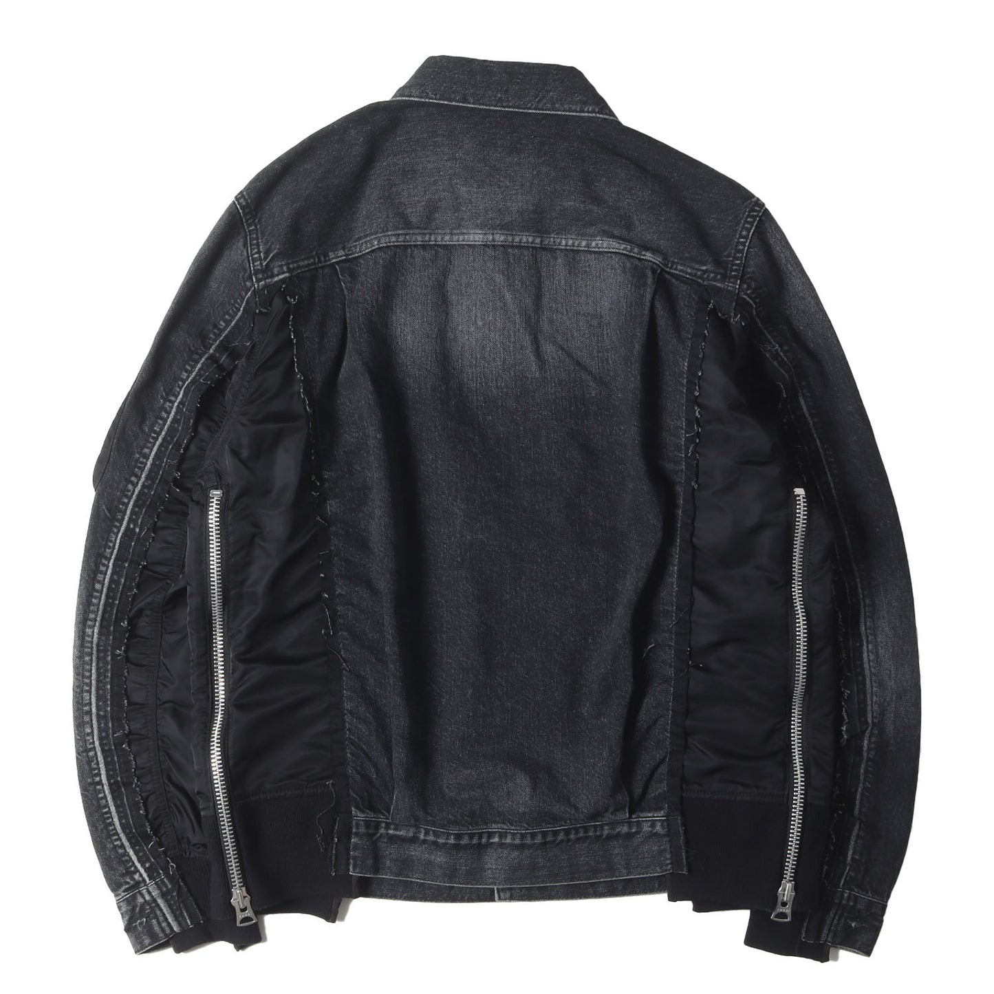 ドッキング ハイブリット デニム トラッカー ジャケット (Denim x MA-1 Jacket SCM-022)