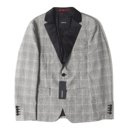 グレンチェック ストレッチ テーラード ジャケット