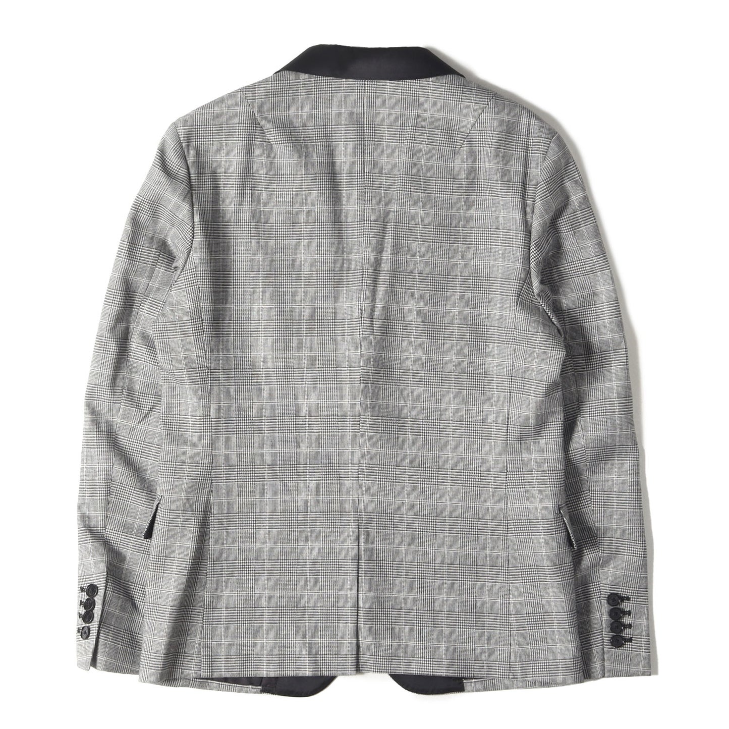 グレンチェック ストレッチ テーラード ジャケット