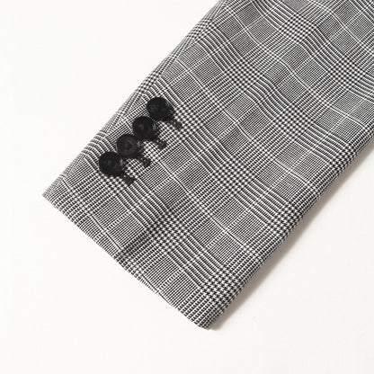 グレンチェック ストレッチ テーラード ジャケット