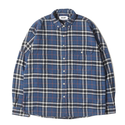 24SS バック ロゴ 刺繍 チェック フランネル シャツ (LUMBER YAK SHIRT)