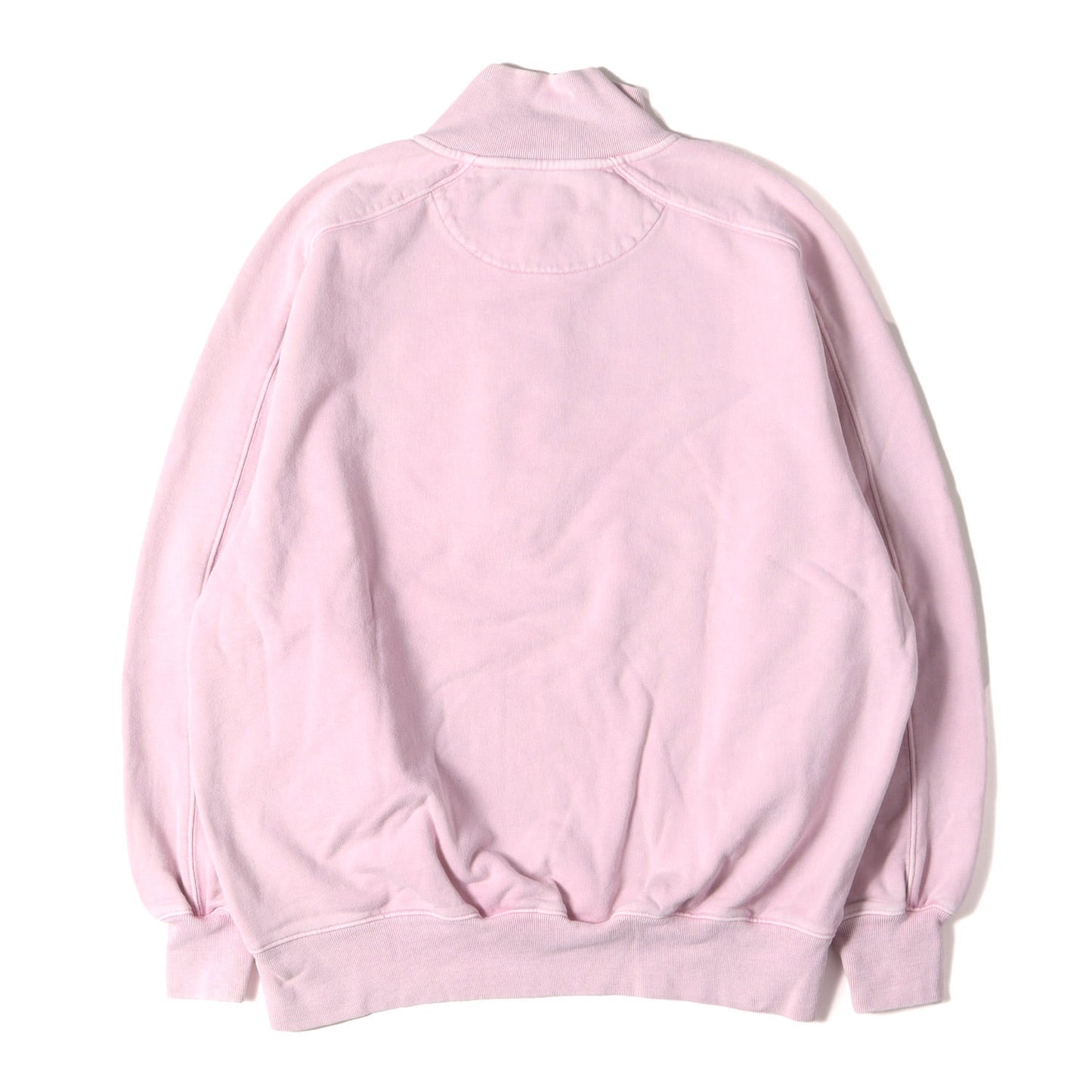23SS ガーメントダイ ロゴ ハーフジップ スウェット (WASHED TERRY 1/2 ZIP FUNNEL) / 裏毛