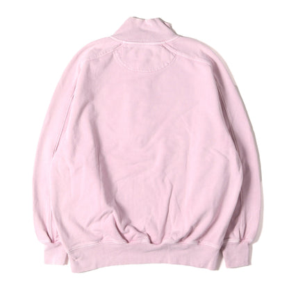 23SS ガーメントダイ ロゴ ハーフジップ スウェット (WASHED TERRY 1/2 ZIP FUNNEL) / 裏毛