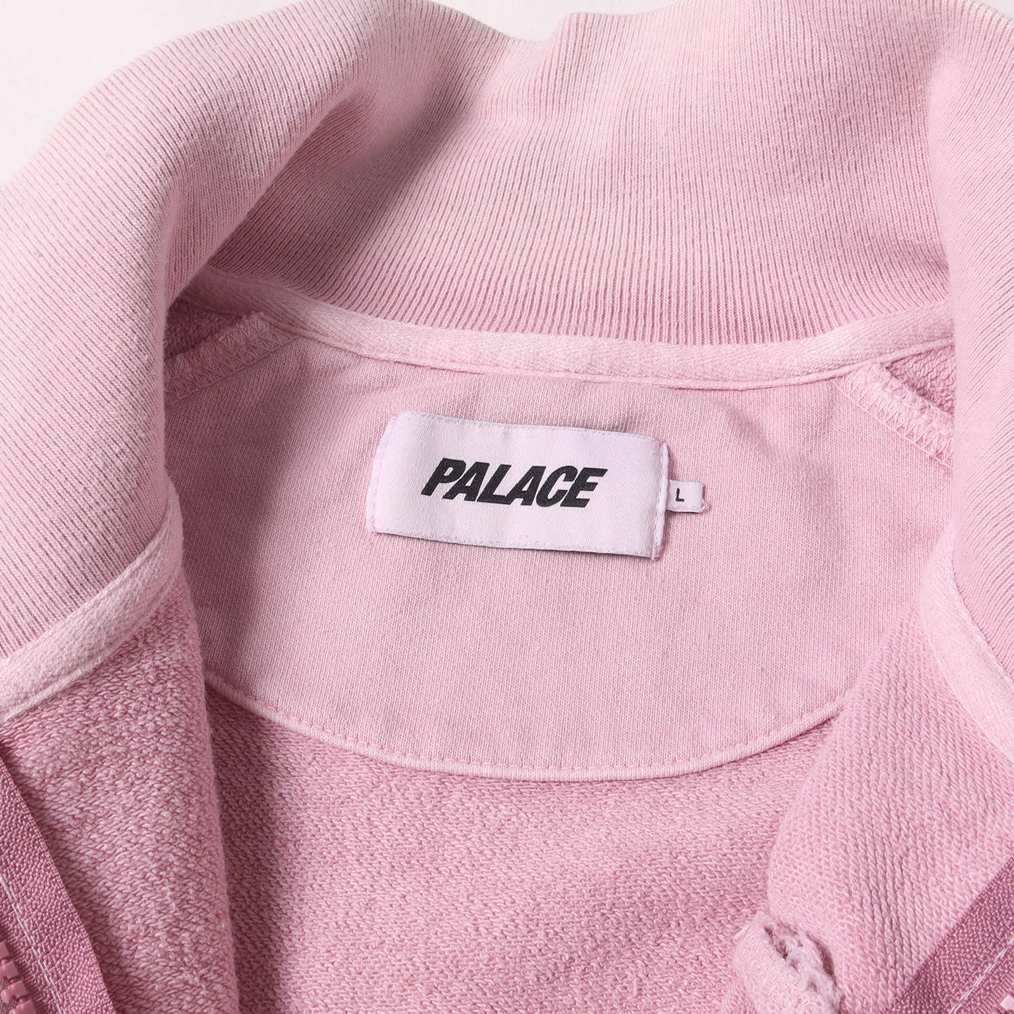 23SS ガーメントダイ ロゴ ハーフジップ スウェット (WASHED TERRY 1/2 ZIP FUNNEL) / 裏毛
