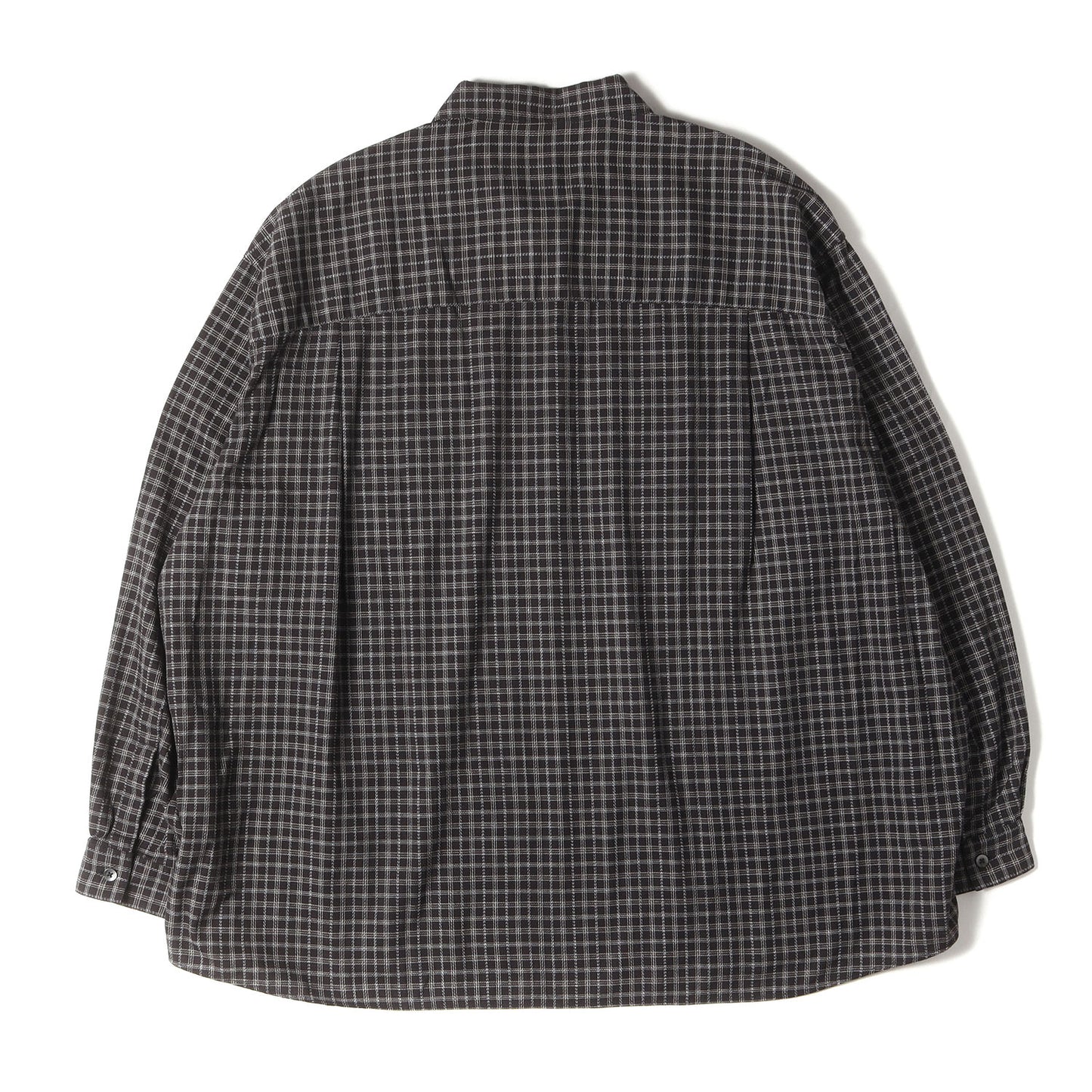 25SS チェック ハーフジップ シャツ (Amundsen Check Overized Half Zip L/S Shirts CTE-24A411)