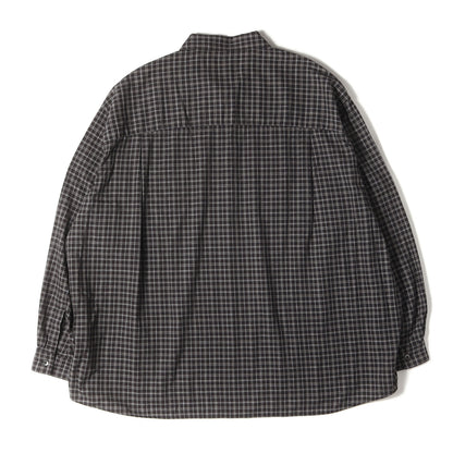 25SS チェック ハーフジップ シャツ (Amundsen Check Overized Half Zip L/S Shirts CTE-24A411)