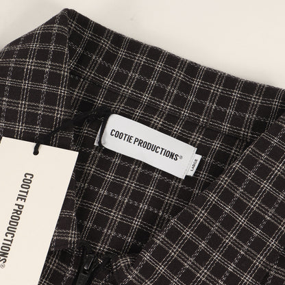 25SS チェック ハーフジップ シャツ (Amundsen Check Overized Half Zip L/S Shirts CTE-24A411)