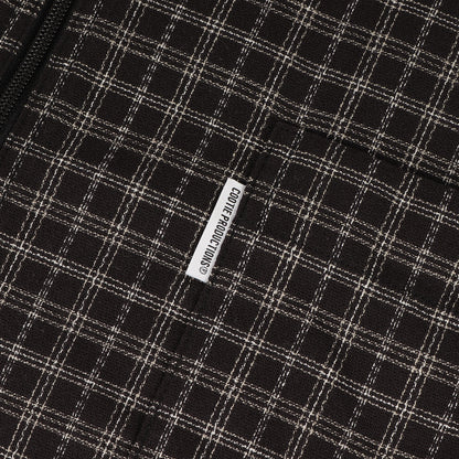 25SS チェック ハーフジップ シャツ (Amundsen Check Overized Half Zip L/S Shirts CTE-24A411)